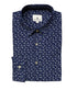 chemise imprimé design goutte bleu